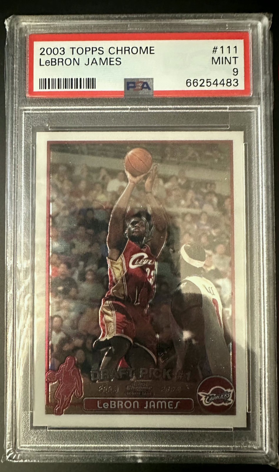 2003-04 Topps Chrome - LeBron James #111 (RC) PSA 9 — sold for $5,649 on eBay