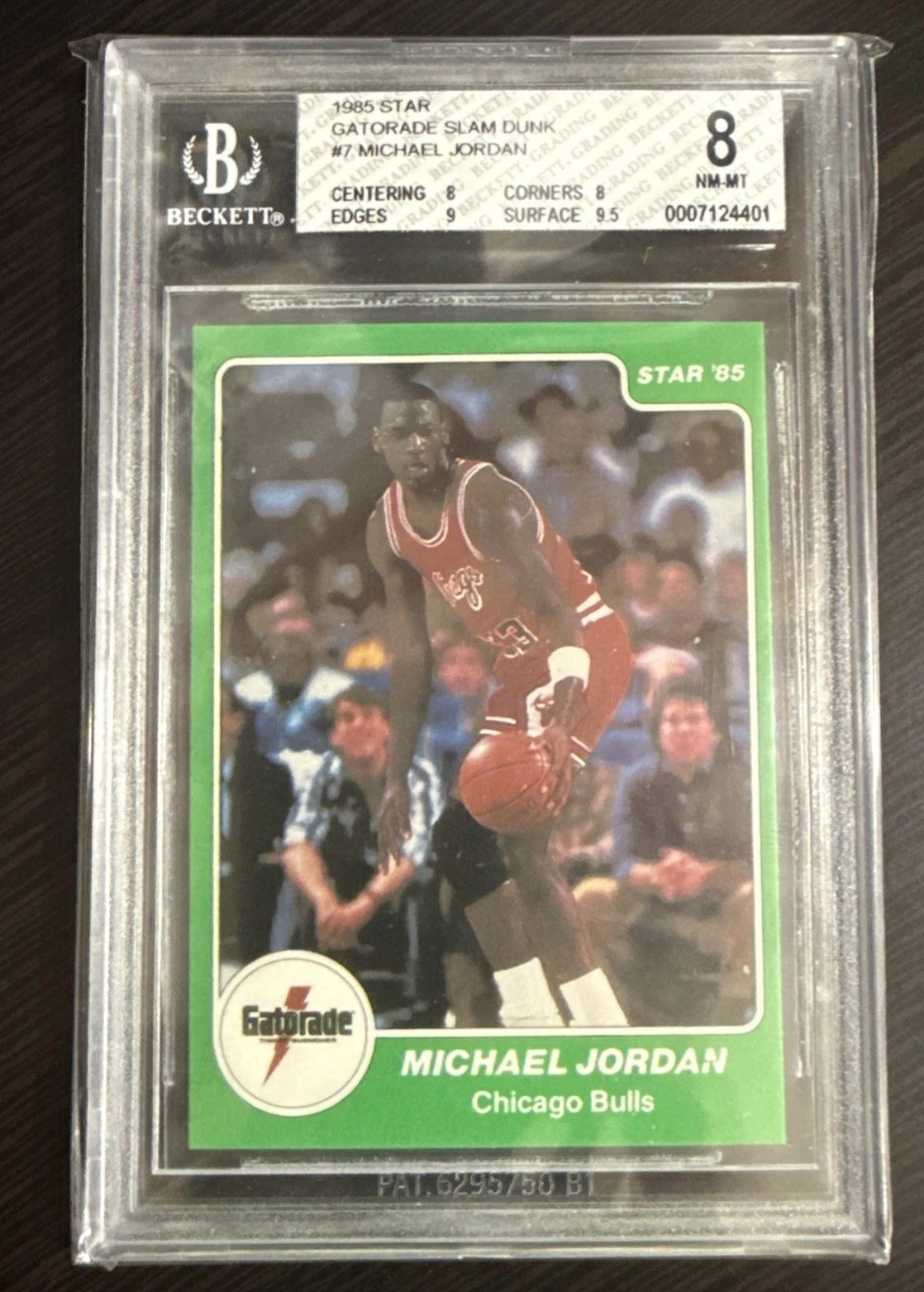 MICHAEL JORDAN 1985 STAR GATORADE #7 BGS 8 XRC AMAZING CARD! SUB GRADES 8 9 9.5 — sold for $16,995 on eBay