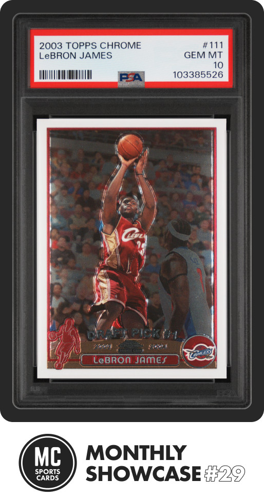 LEBRON JAMES PSA 10 2003-04 TOPPS CHROME #111 ROOKIE CARD RC CAVALIERS GEM MINT — sold for $15,227 on eBay