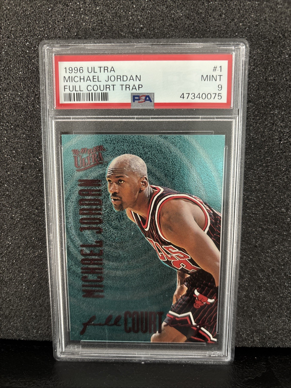 1996-97 Fleer Ultra Full Court Trap Michael Jordan #1 PSA 9 — sold for $2,325 on eBay
