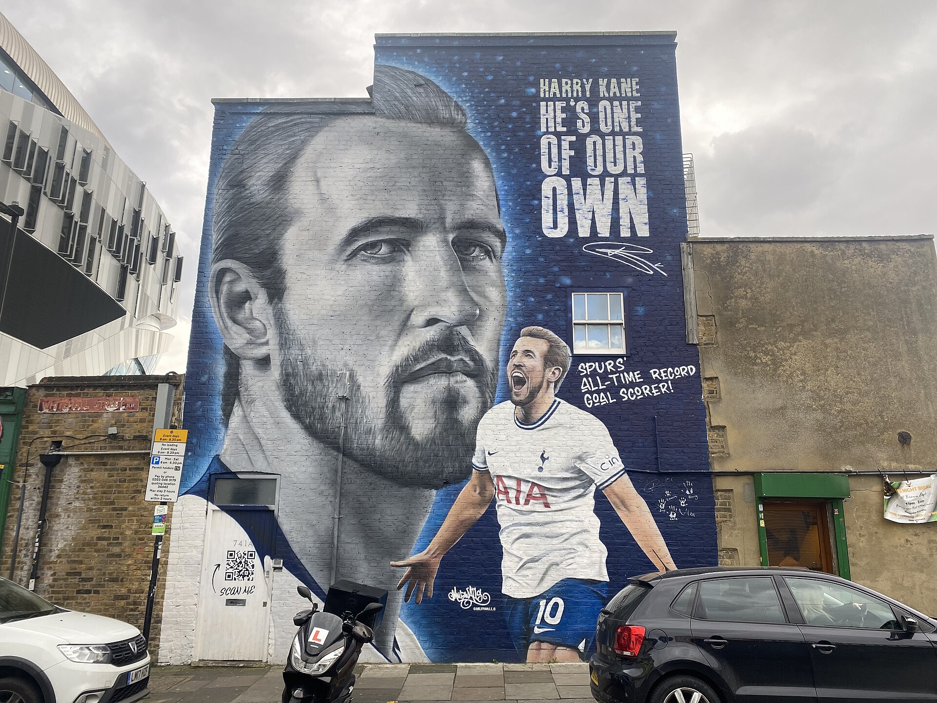 Mural of Harry Kane